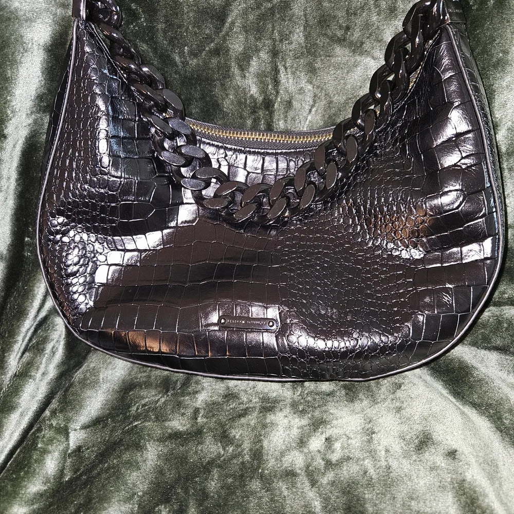 Rebecca Minkoff Black Shoulder Bag with Silver Hardware - Picture 2 of 5